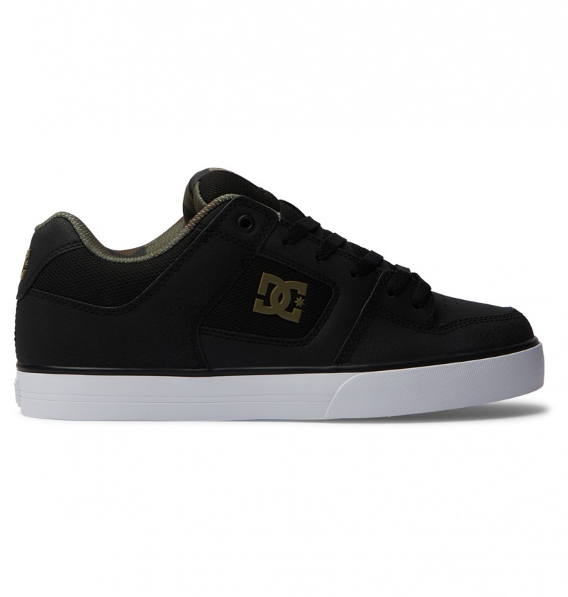 Basket DC Pure Shoes Noir Noir Vert Homme | SBB-2089519