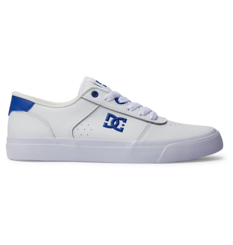 Basket DC Teknic Shoes Blanche Bleu Homme | IQD-4369656