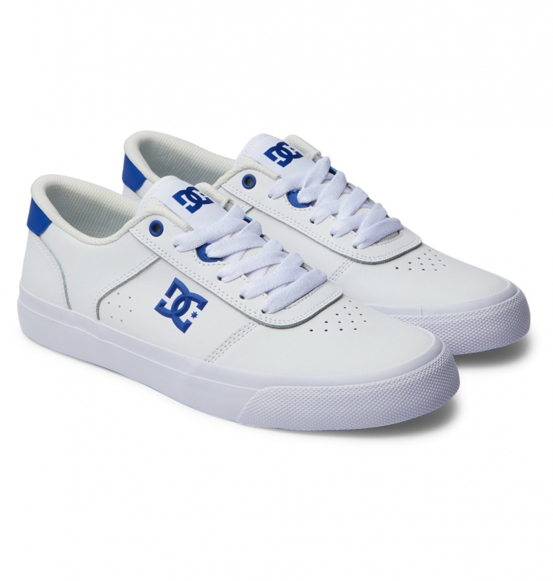 Basket DC Teknic Shoes Blanche Bleu Homme | IQD-4369656