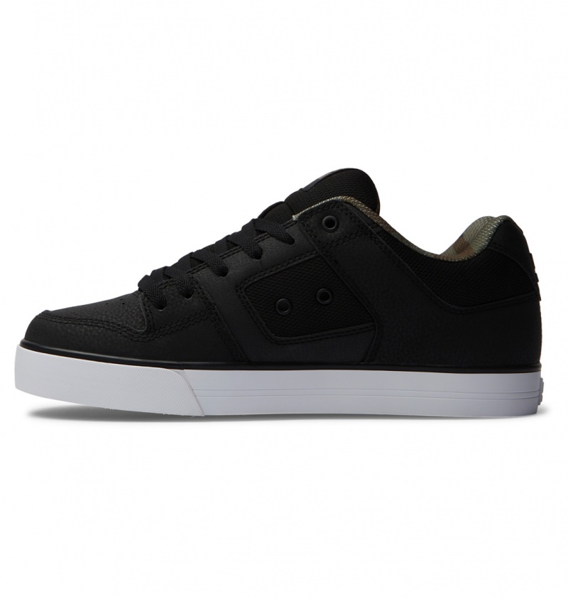 Basket DC Pure Shoes Noir Noir Vert Homme | SBB-2089519