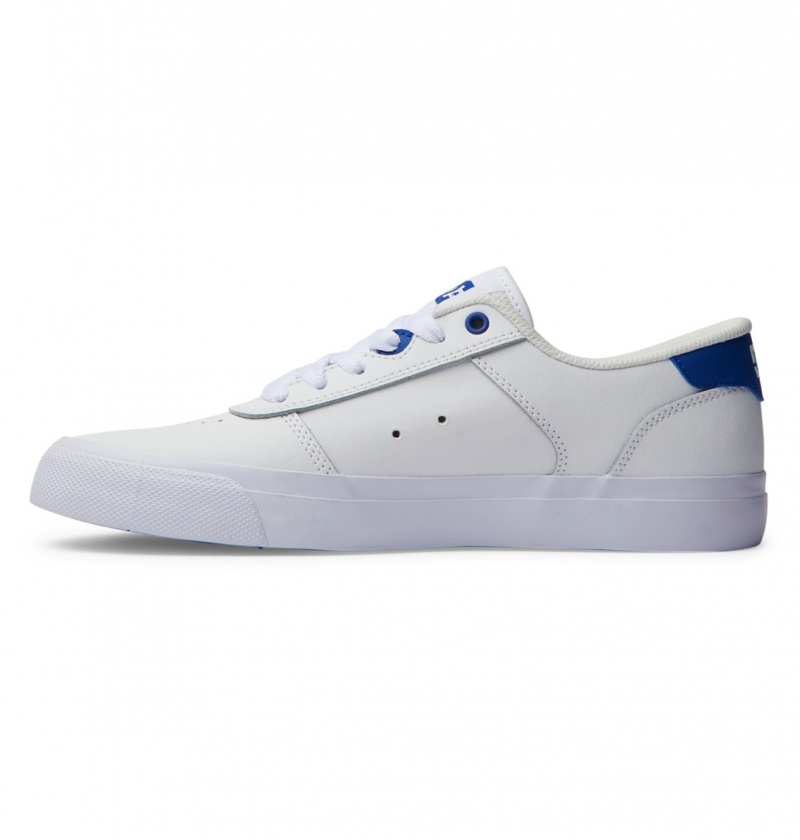 Basket DC Teknic Shoes Blanche Bleu Homme | IQD-4369656