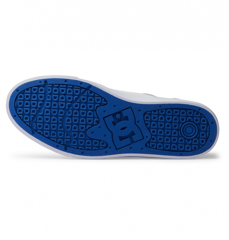 Basket DC Teknic Shoes Blanche Bleu Homme | IQD-4369656