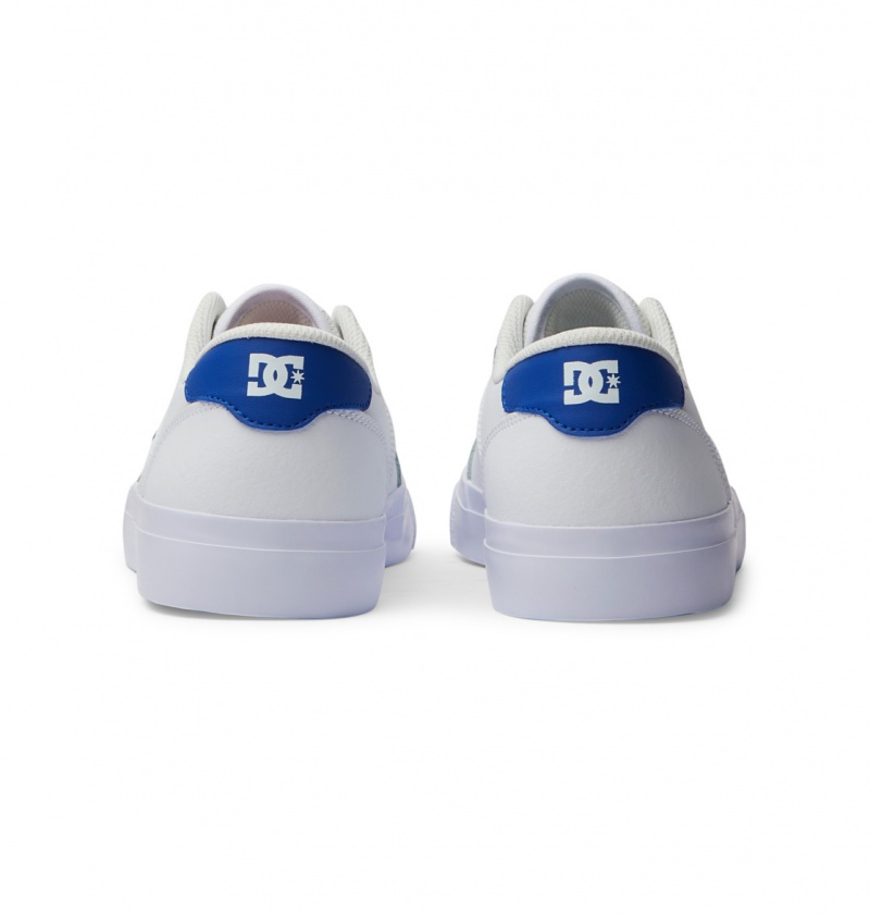 Basket DC Teknic Shoes Blanche Bleu Homme | IQD-4369656